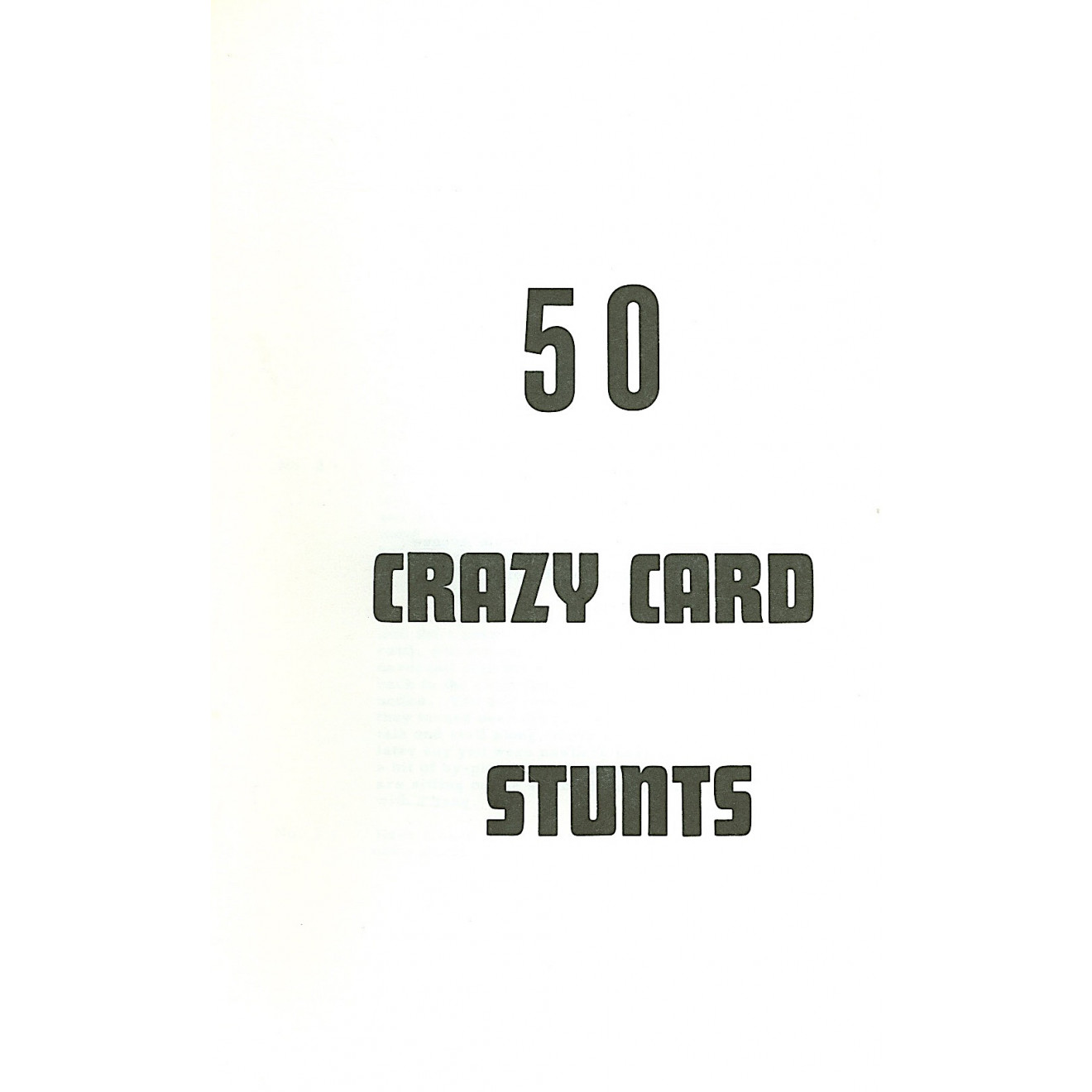 50 Crazy Card Stunts