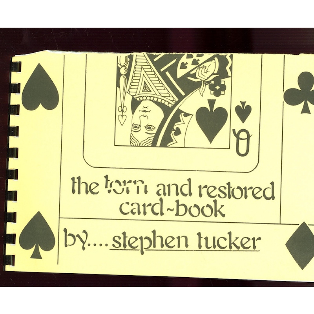 the torn and restored card-book