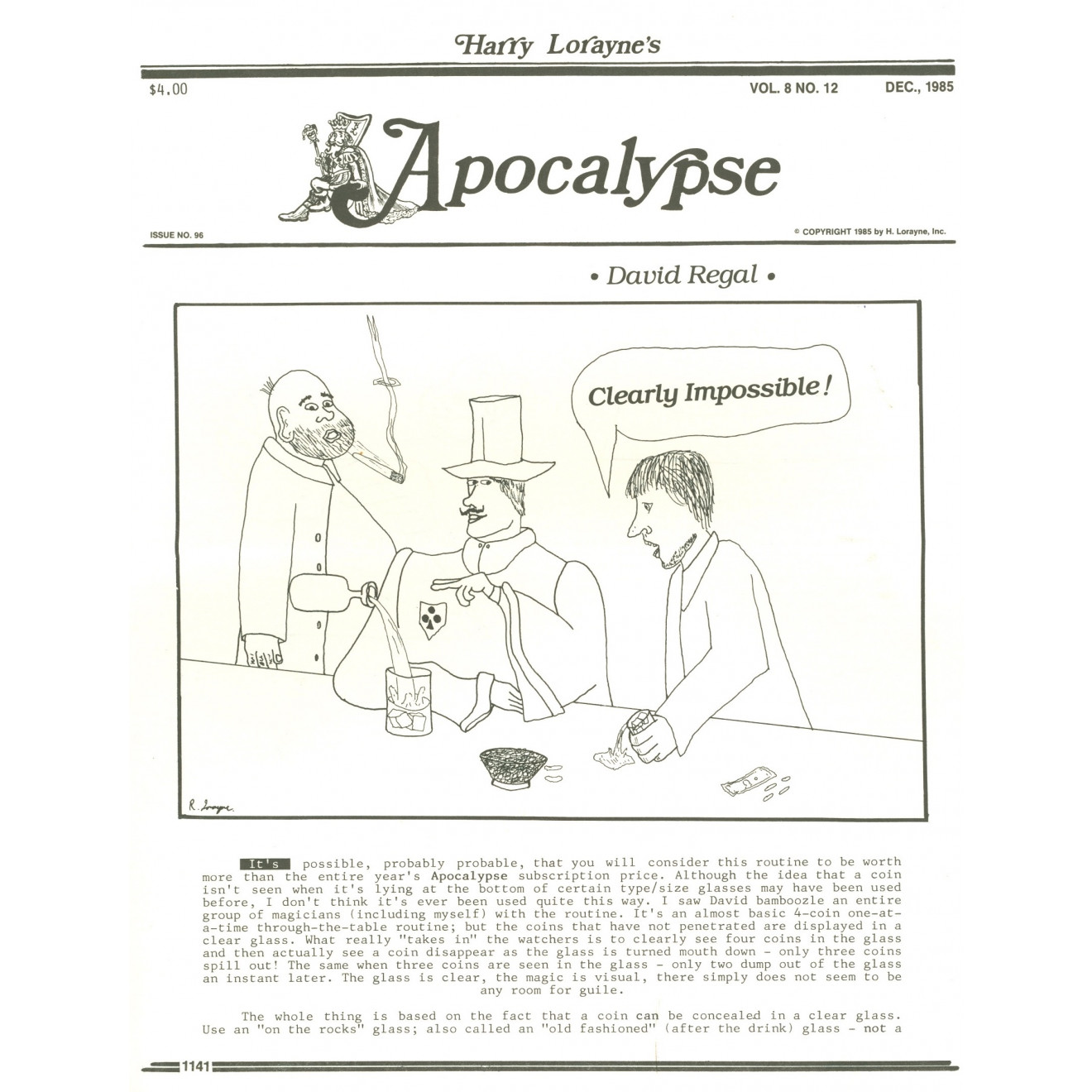 Apocalypse, Vol. 8 (1985)