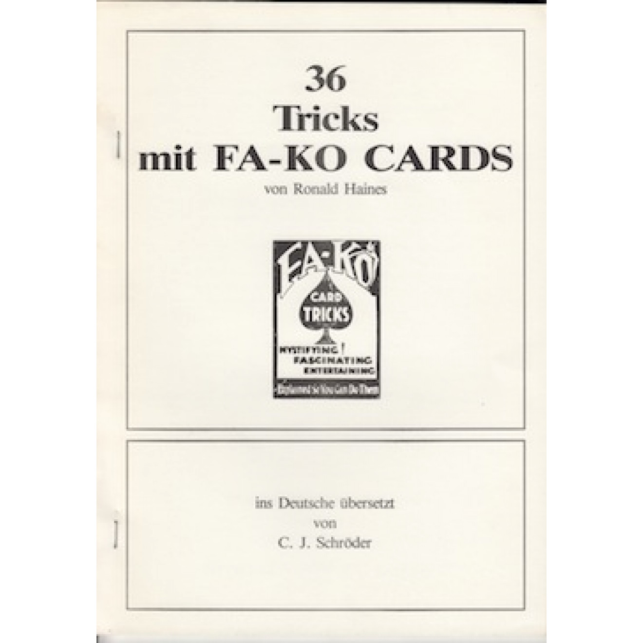 36 Tricks mit FA-KO Cards