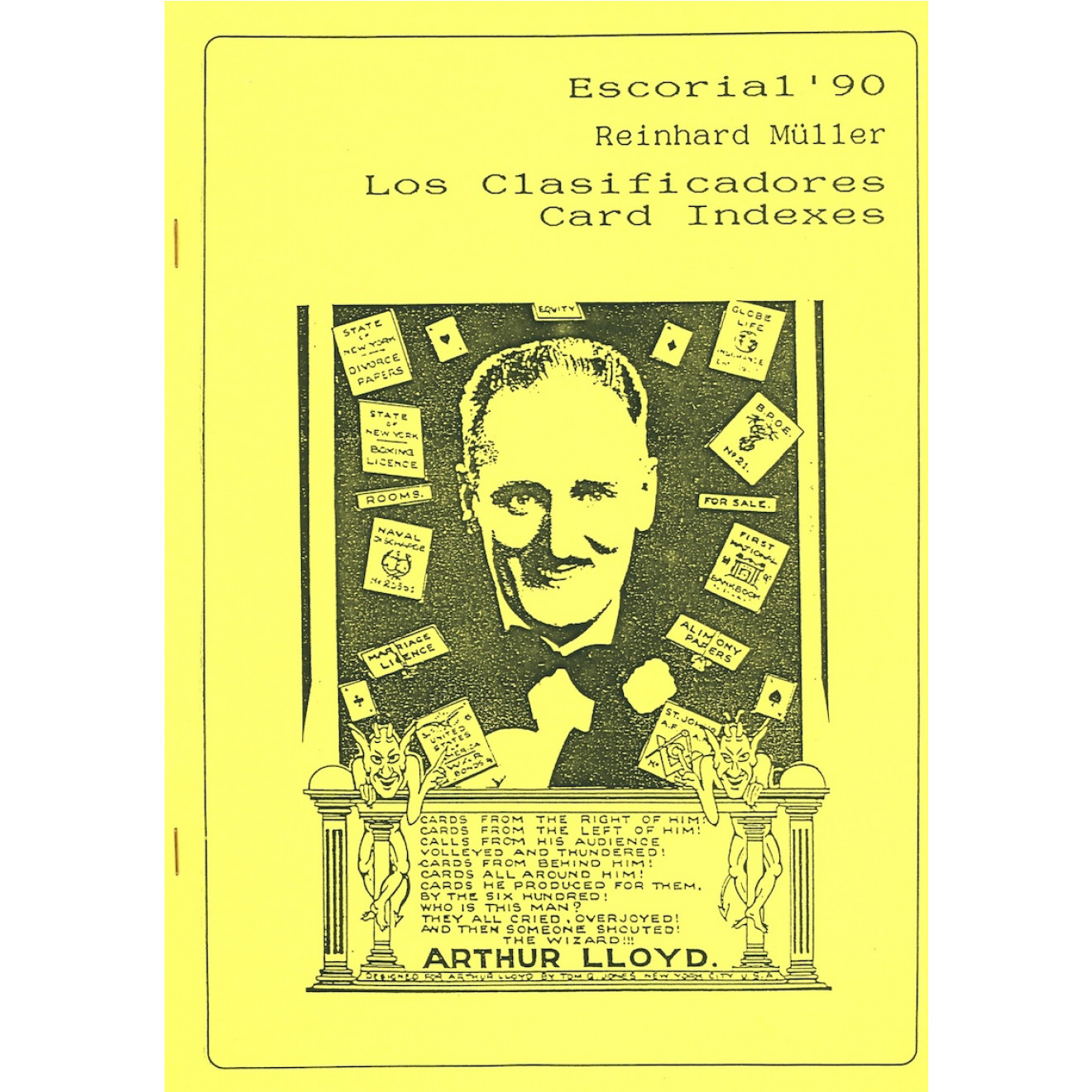 Escorial 90 - Los Clasificadores Card Indexes