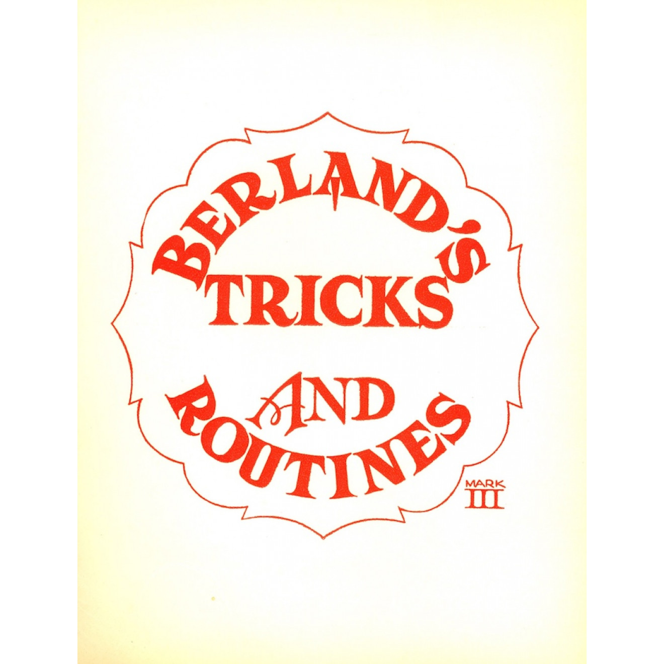 Berland's Tricks and Routines