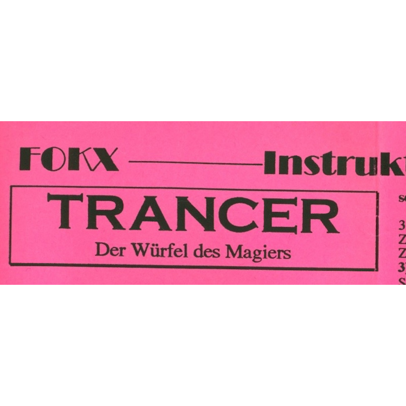 Trancer - Der Würfel des Magiers