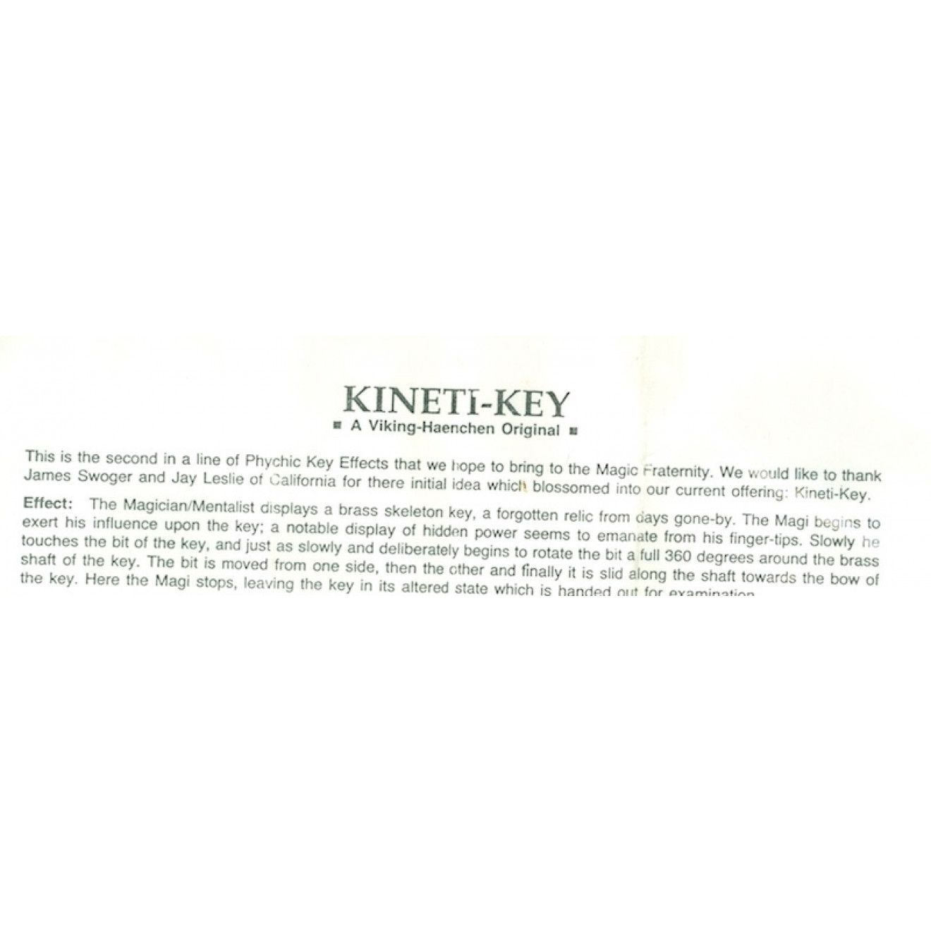 Kineti-Key by Viking Mfg.
